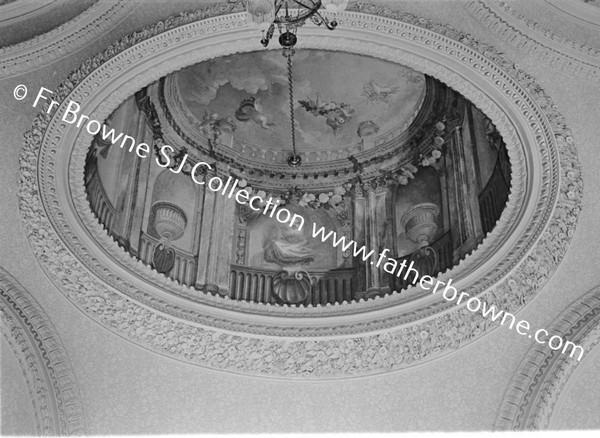 BEAULIEU  CENTRE OF DRAWING ROOM CEILING BY A KAUFFMAN